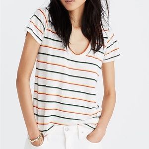 Madewell City Tee in Walcott Stripe, Large